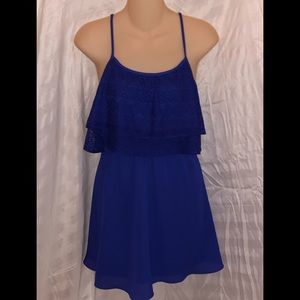 Princess Vera Wang Blue Lace Dress